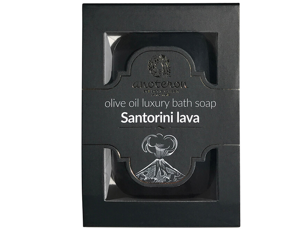 Griekse olijfolie zeep Santorini lava
