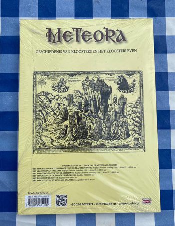 Achterkaft boek Meteora